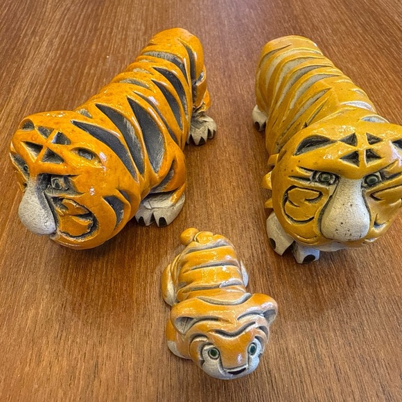 Artisania rinconada figurine Tiger Family 4 Pieces Retired - Picture 11 of 16